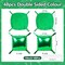 48PCS Green Square Foil Balloons, Wall Backdrop Double Sided Green Balloons